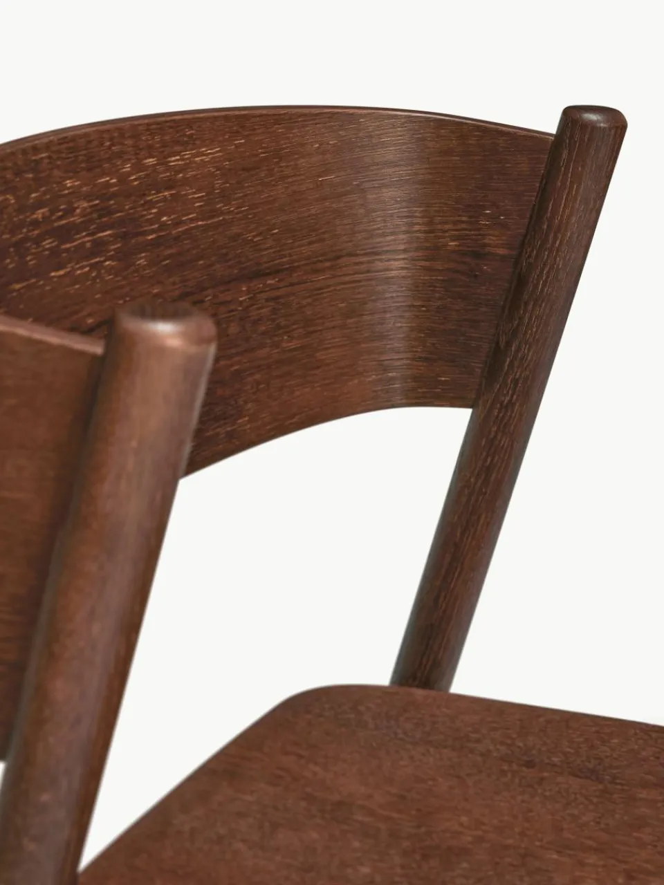 Houten stoel Oblique^Hübsch Hot