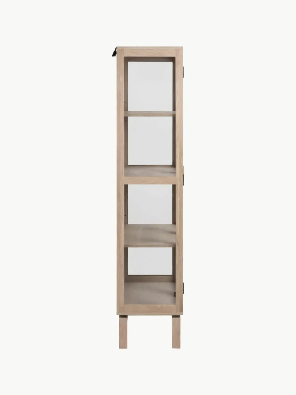 Houten vitrinekast Linley met glazen deuren^Westwing Hot