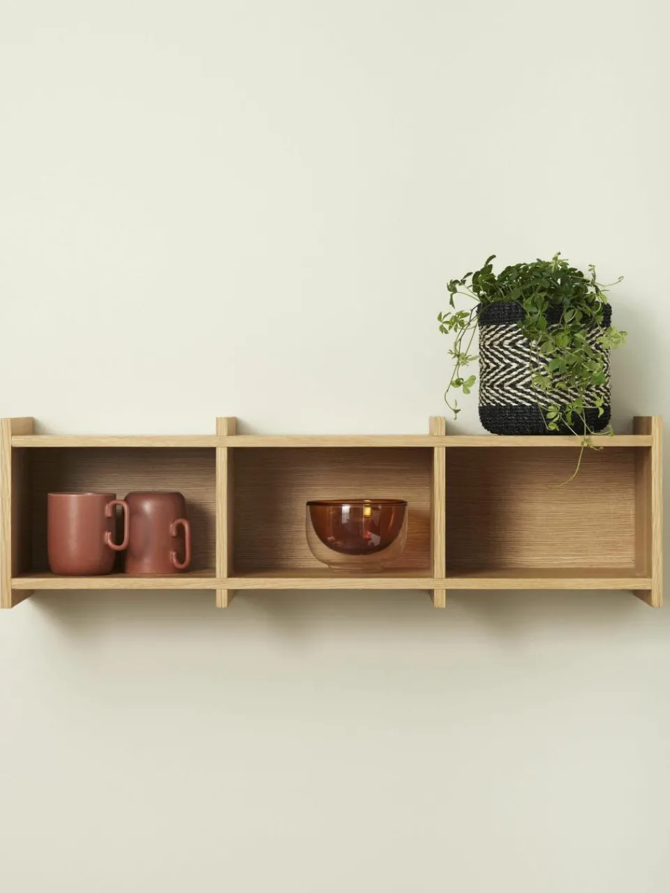 Houten wandrek Focal^Hübsch Hot