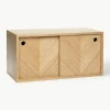 Houten wandrek Herringbone met visgraatpatroon^Hübsch Discount