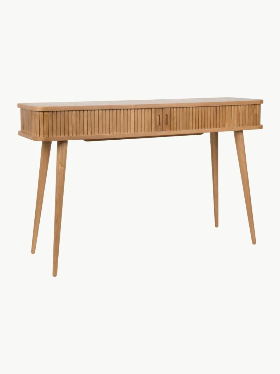 Houten wandtafel Barbier met geribde voorkant^Zuiver Discount