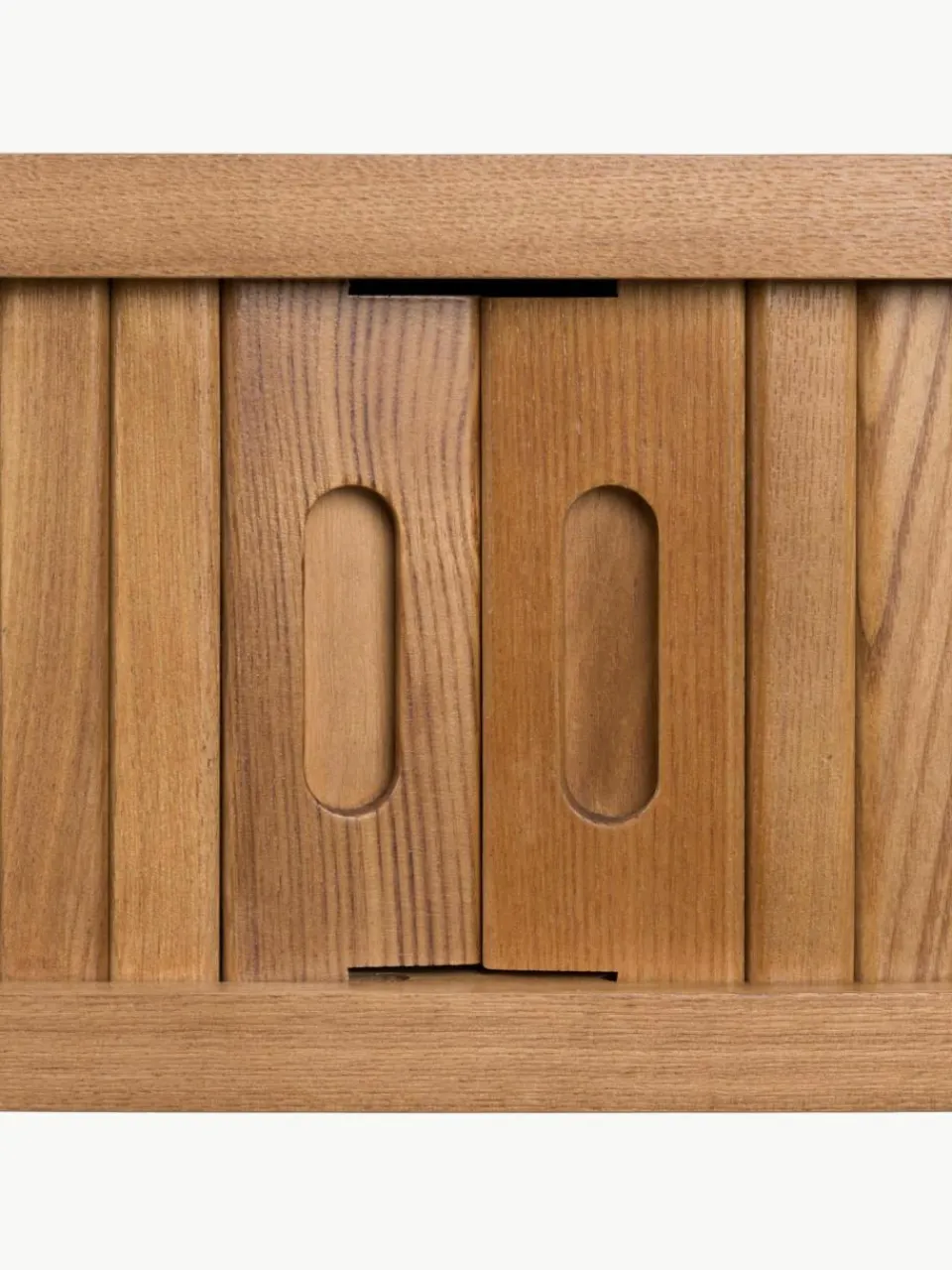 Houten wandtafel Barbier met geribde voorkant^Zuiver Discount