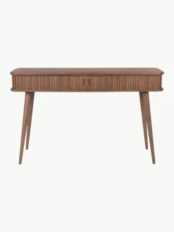 Houten wandtafel Barbier met geribde voorkant^Zuiver New