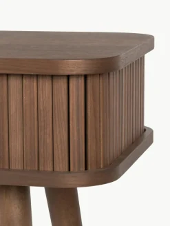 Houten wandtafel Barbier met geribde voorkant^Zuiver New