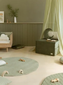 3in1 fluwelen slaapmatras, zitzak en speeltafel Sleepover^Nobodinoz Online