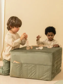 3in1 fluwelen slaapmatras, zitzak en speeltafel Sleepover^Nobodinoz Online
