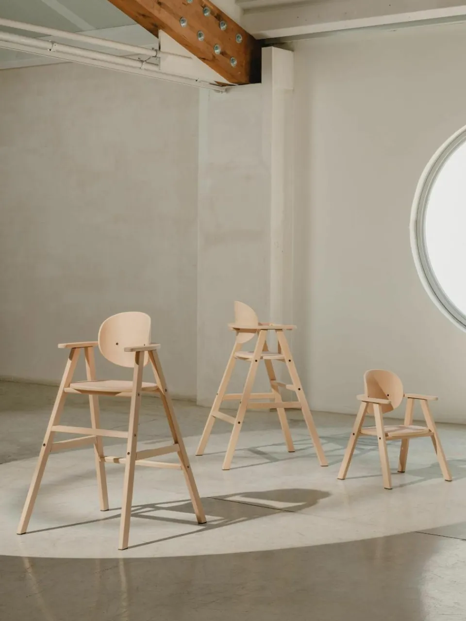 3in1 kinderstoel Growing Green gemaakt van beukenhout^Nobodinoz Fashion