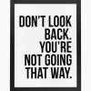 Ingelijste digitale print Don't Look Back^Any Image Sale
