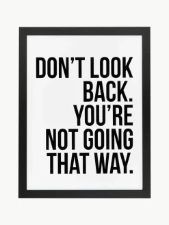 Ingelijste digitale print Don't Look Back^Any Image Sale