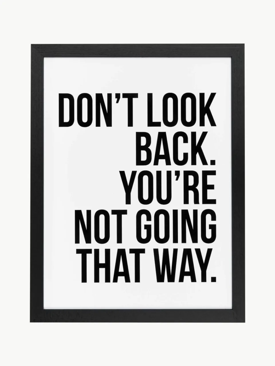 Ingelijste digitale print Don't Look Back^Any Image Sale
