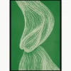 Ingelijste digitale print Green Formation, handgemaakt^Incado Fashion