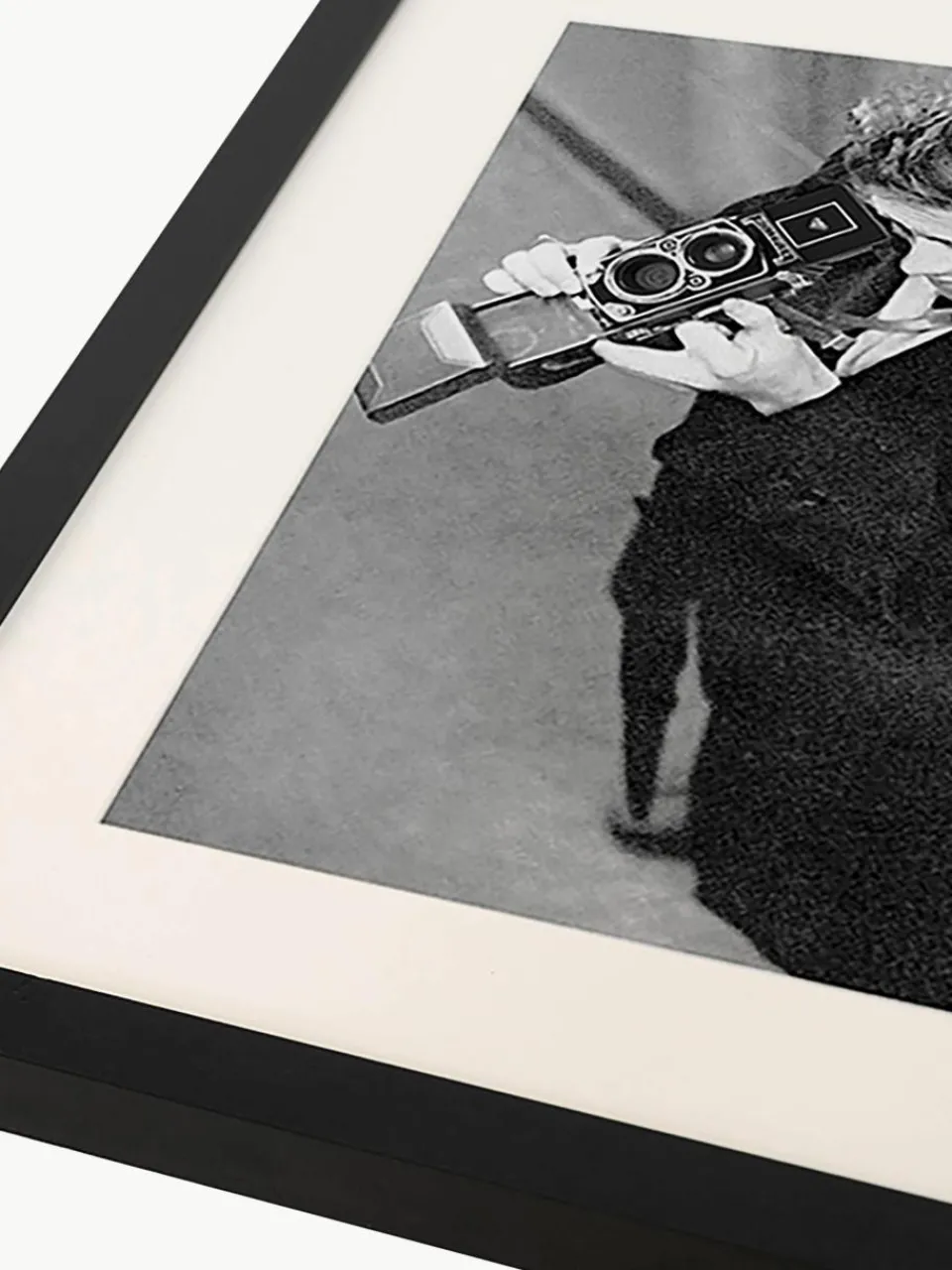 Ingelijste print James Dean met camera^Any Image Best