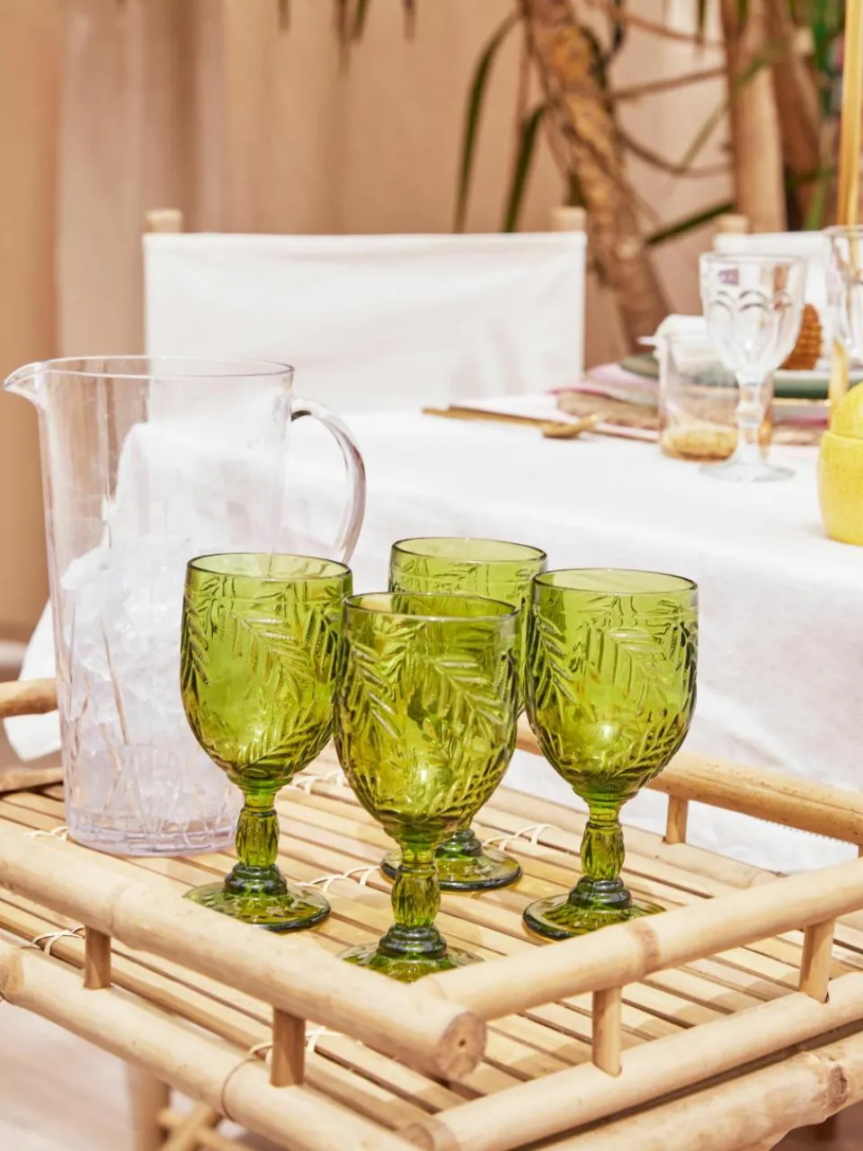 Inklapbare tuin bijzettafel Mandisa van bamboehout^Lene Bjerre Fashion