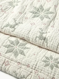 Jacquard bedsprei Cianna met kerstpatroon^Westwing Collection Clearance