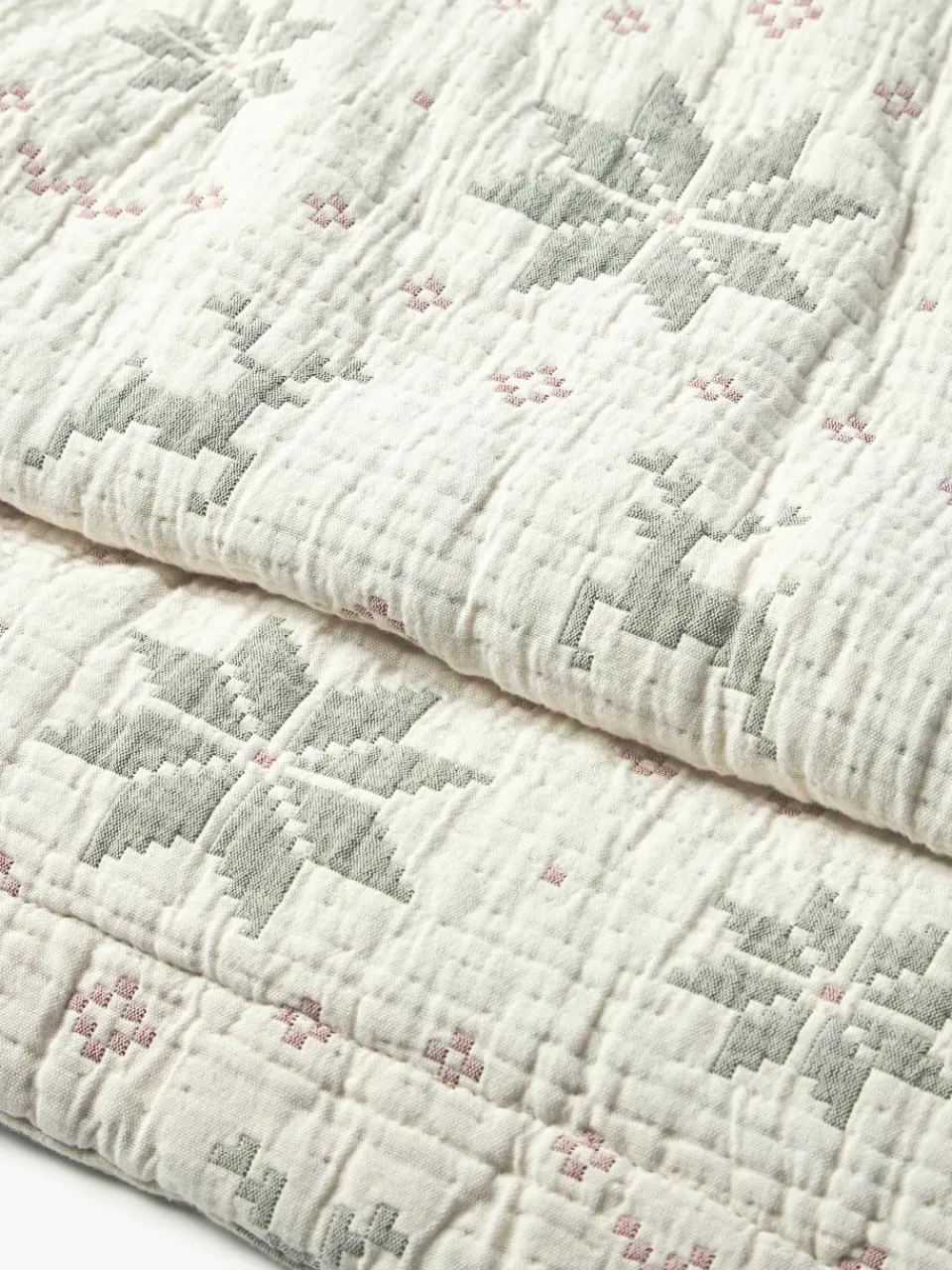 Jacquard bedsprei Cianna met kerstpatroon^Westwing Collection Clearance