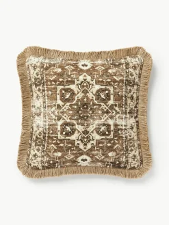 Juten kussenhoes Nario met franjes^Westwing Collection Outlet