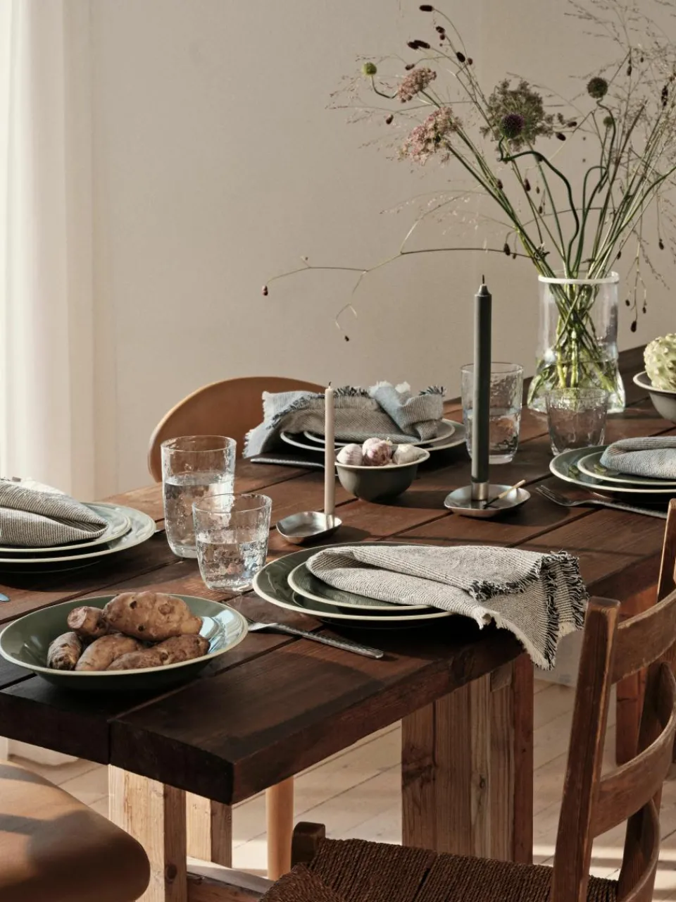 Kaarsenhouder Mie met dienblad^Broste Copenhagen Hot