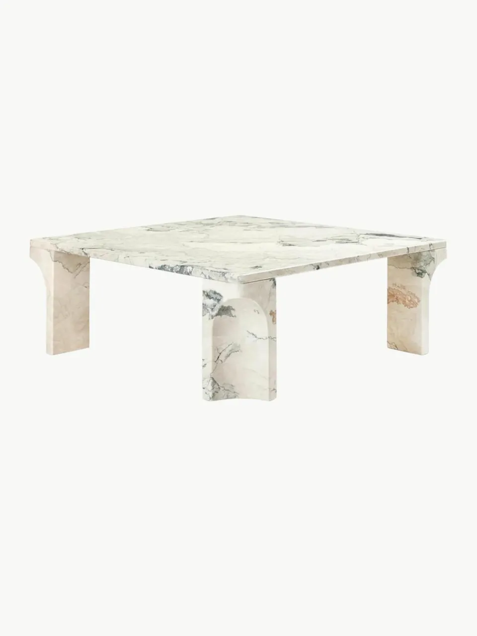 Kalkstenen salontafel Doric, B 80 cm^GUBI Fashion