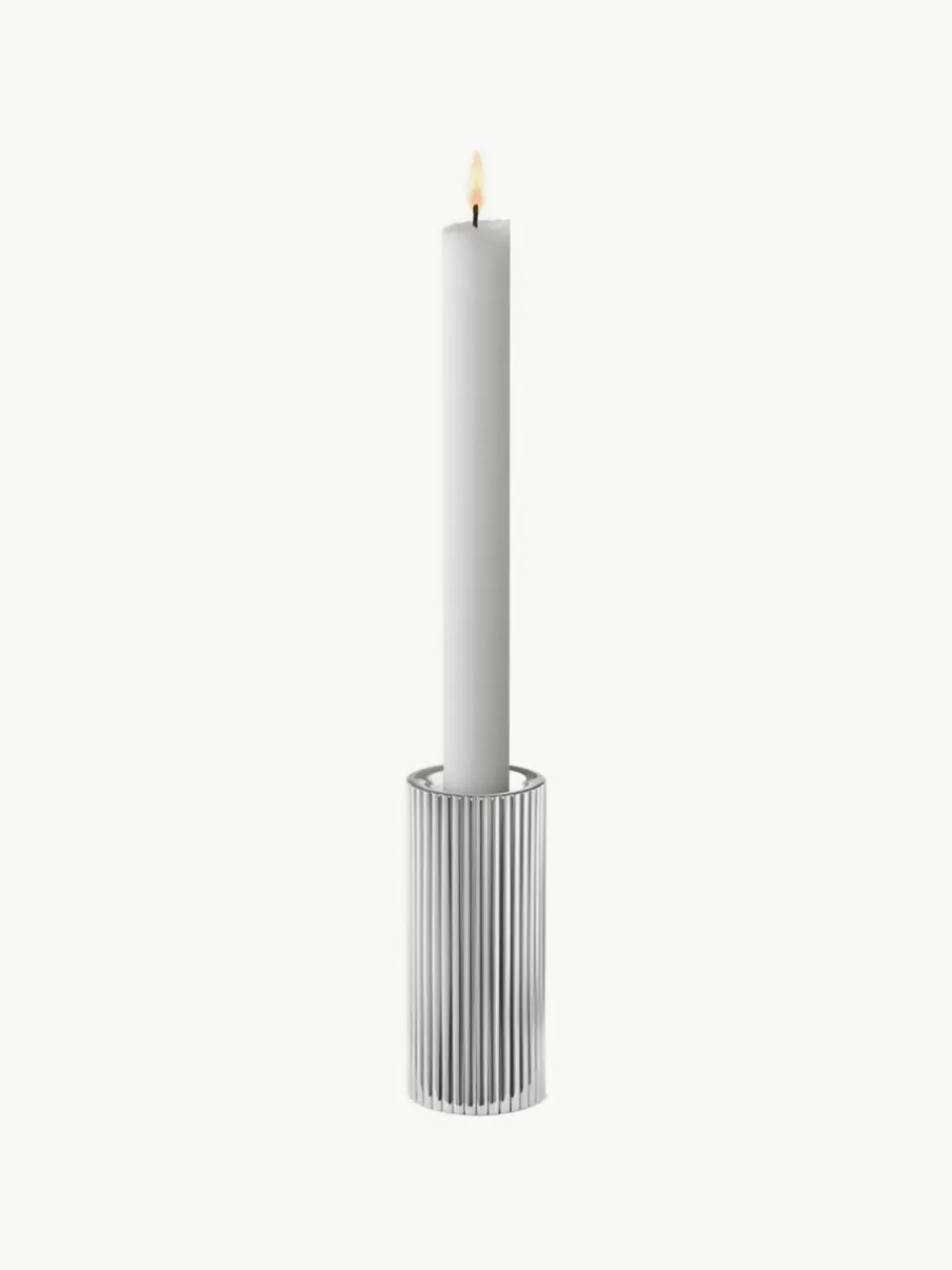Kandelaar Bernadotte met groefstructuur, H 11 cm^GEORG JENSEN Sale