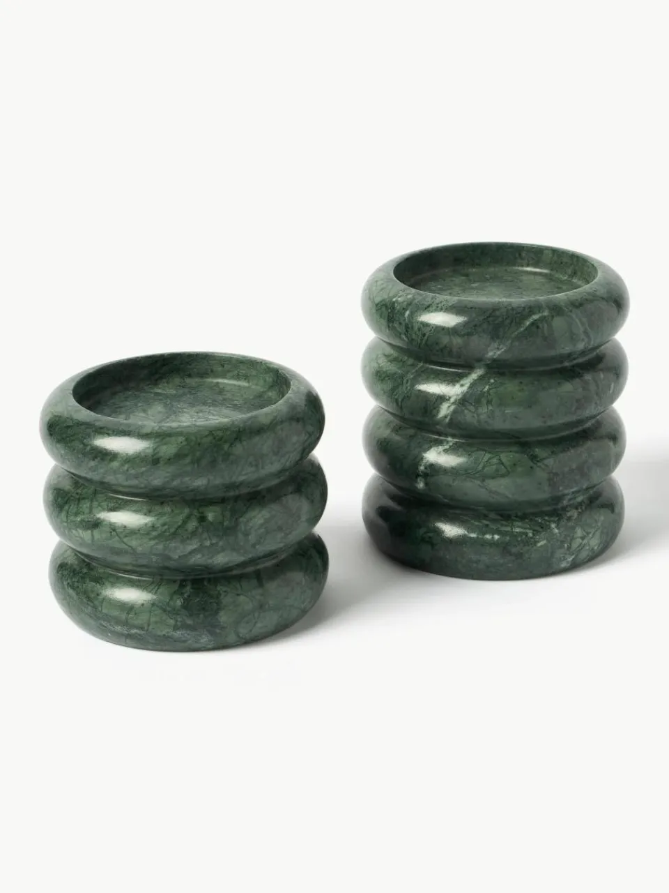 Kandelaars Orta uit marmer, set van 2^Westwing Collection Online
