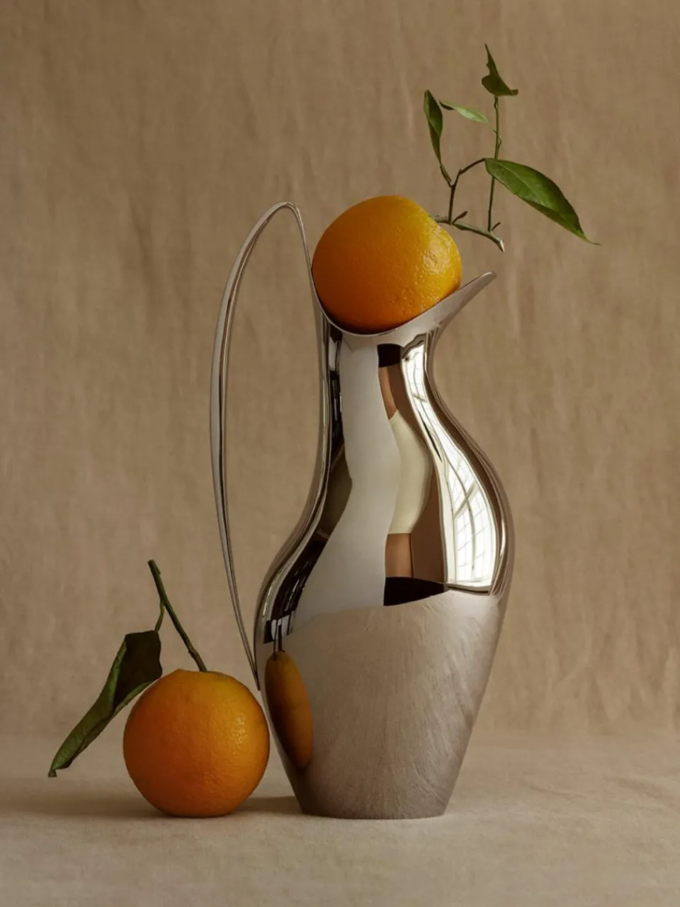 Karaf Koppel van edelstaal, 1.2 L^GEORG JENSEN Sale