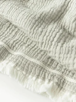 Katoenen bedsprei Kailani met franjes^Westwing Collection Outlet