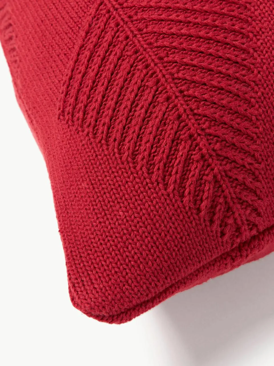 Katoenen kussenhoes Beryl met winters motief^Westwing Collection Discount