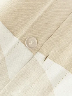 Katoenen kussenhoes Elinor met geometrisch patroon en opstaande zoom^Westwing Collection Discount