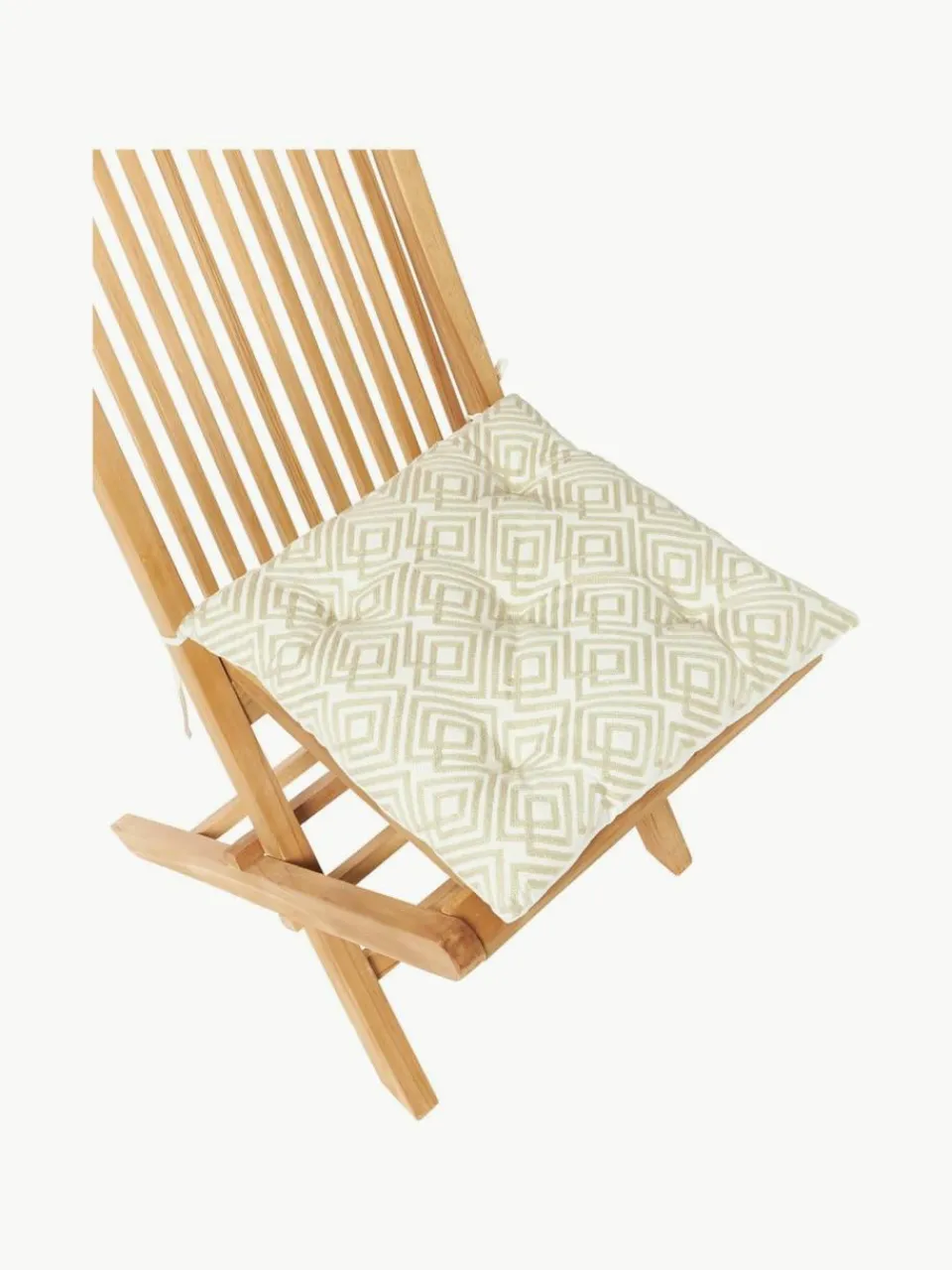Katoenen kussenhoes Nira met winters motief^Westwing Collection Outlet