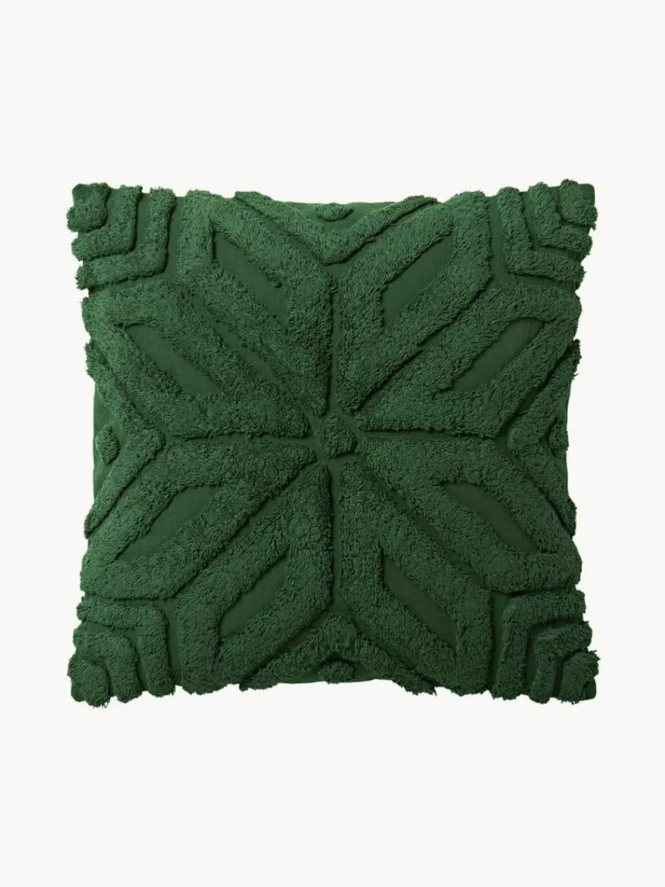 Katoenen kussenhoes Nira met winters motief^Westwing Collection Discount