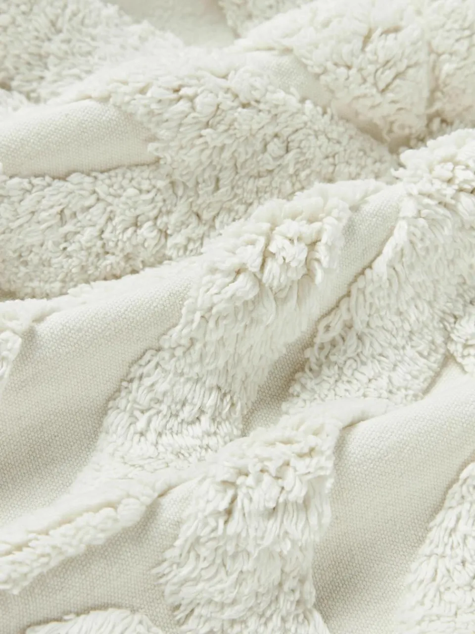 Katoenen kussenhoes Nira met winters motief^Westwing Collection Outlet