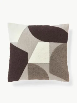 Katoenen kussenhoes Nomi met abstracte decoratie^Westwing Collection Online