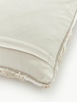 Katoenen kussenhoes Sela met getuft plantenmotief^Westwing Collection Sale