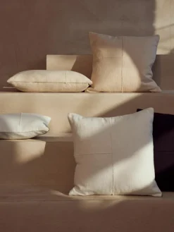Katoenen kussenhoes Terre met decoratieve naad^Westwing Collection Discount