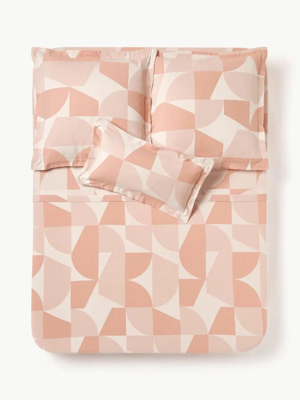 Katoenen laken Elinor met geometrisch patroon^Westwing Collection Fashion