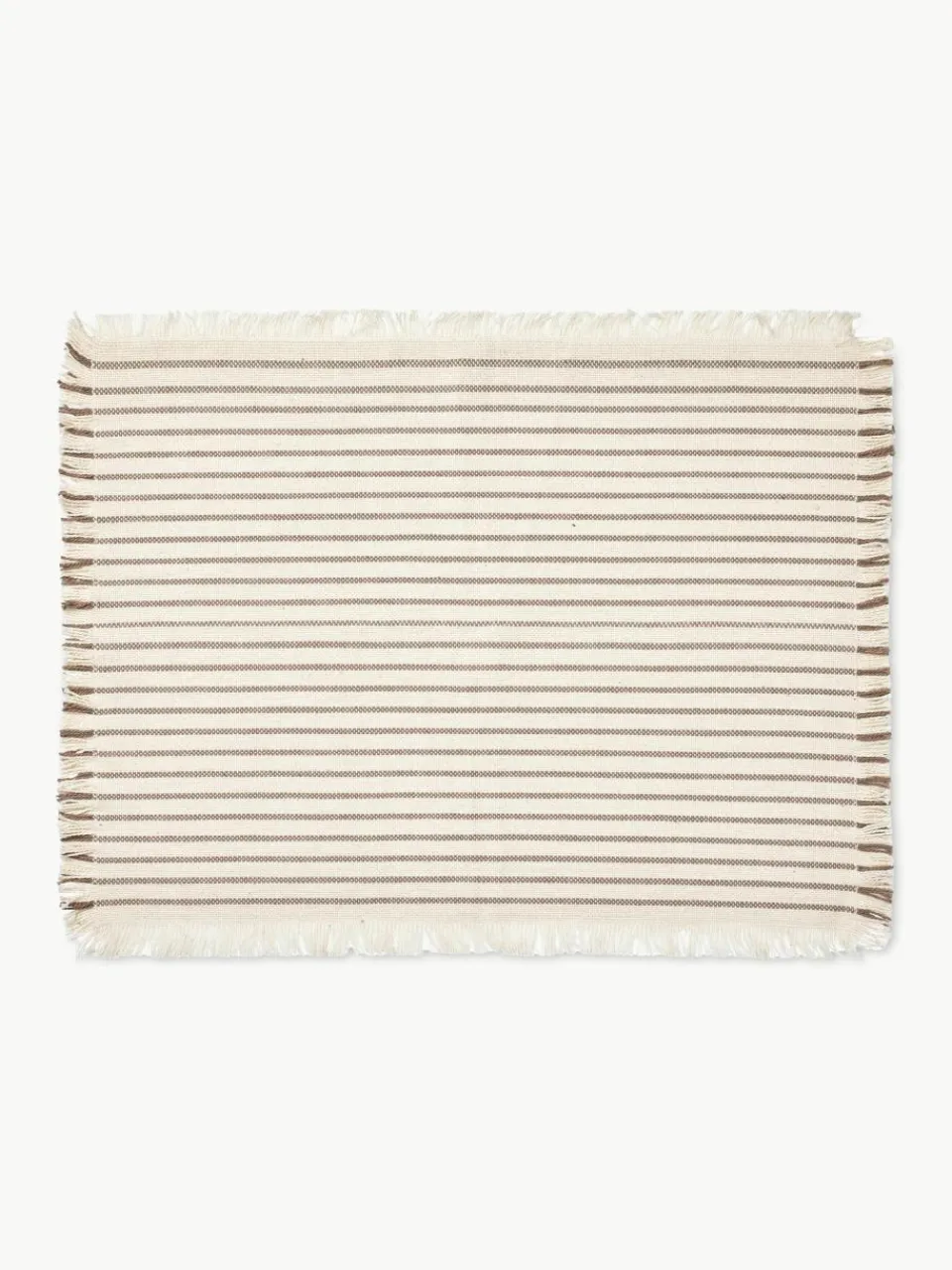 Katoenen placemats Elouise met franjes, 2 stuks^Broste Copenhagen Outlet