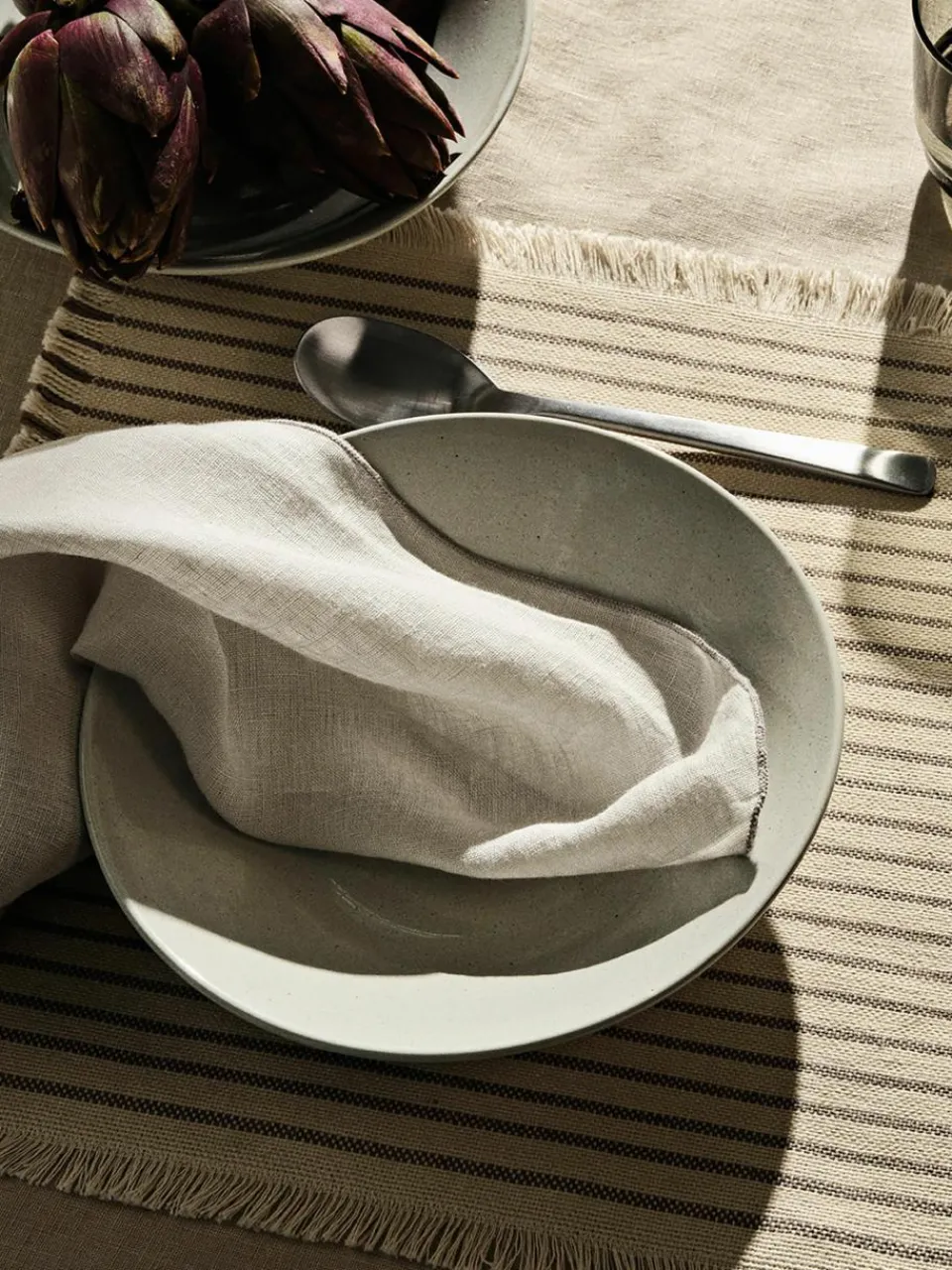 Katoenen placemats Elouise met franjes, 2 stuks^Broste Copenhagen Outlet
