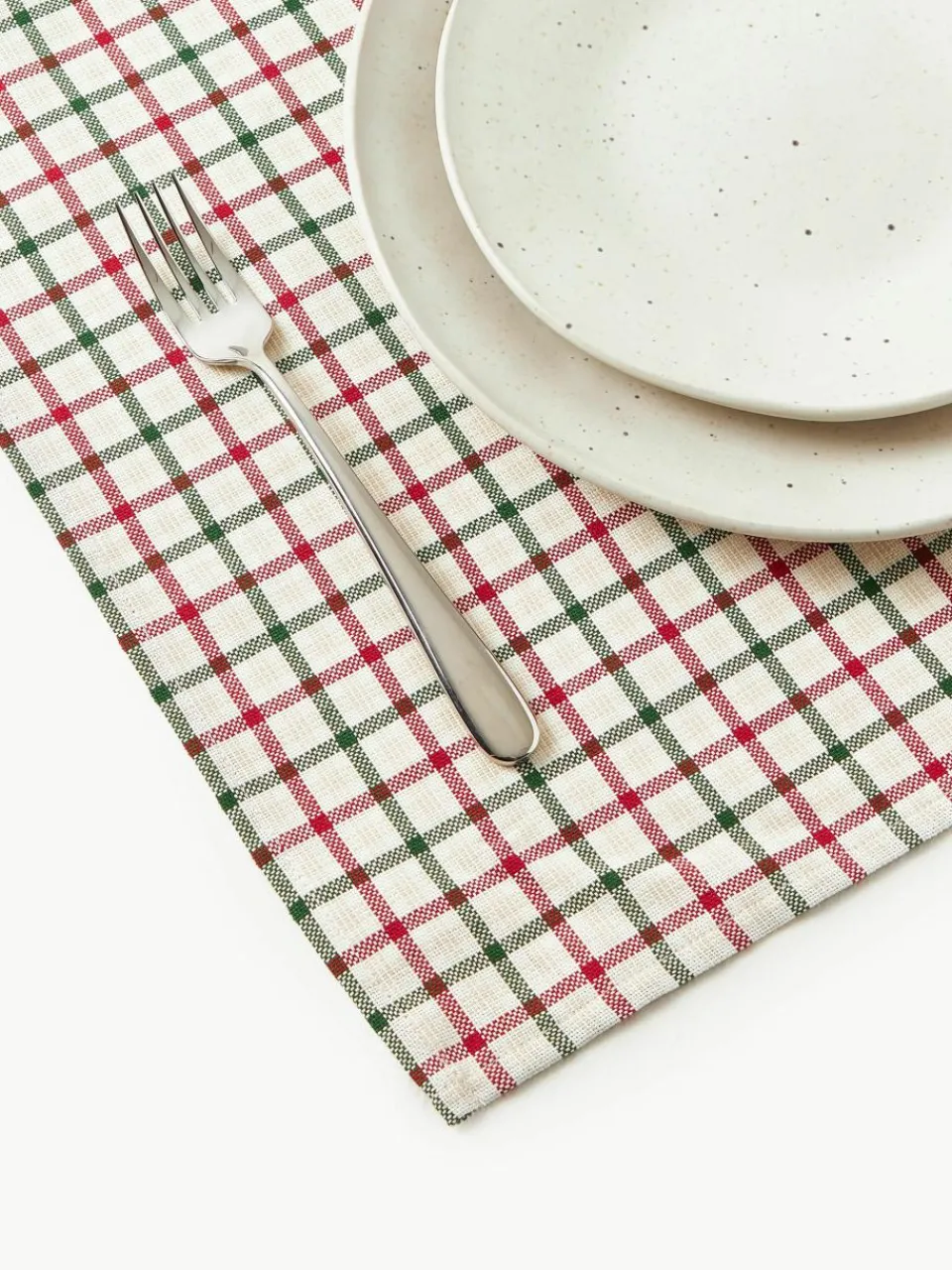 Katoenen placemats Ulla, set van 2^Westwing Collection Clearance
