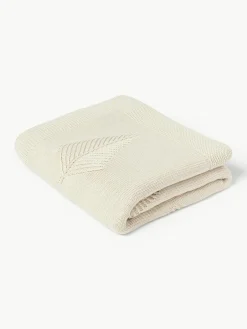 Katoenen plaid Beryl met winters motief^Westwing Collection Sale
