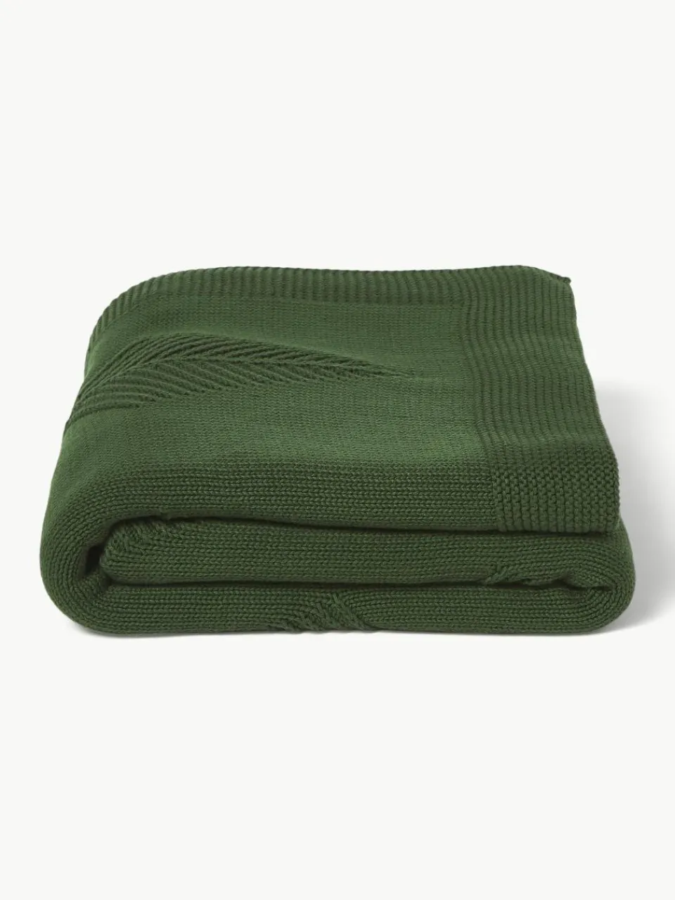 Katoenen plaid Beryl met winters motief^Westwing Collection Online