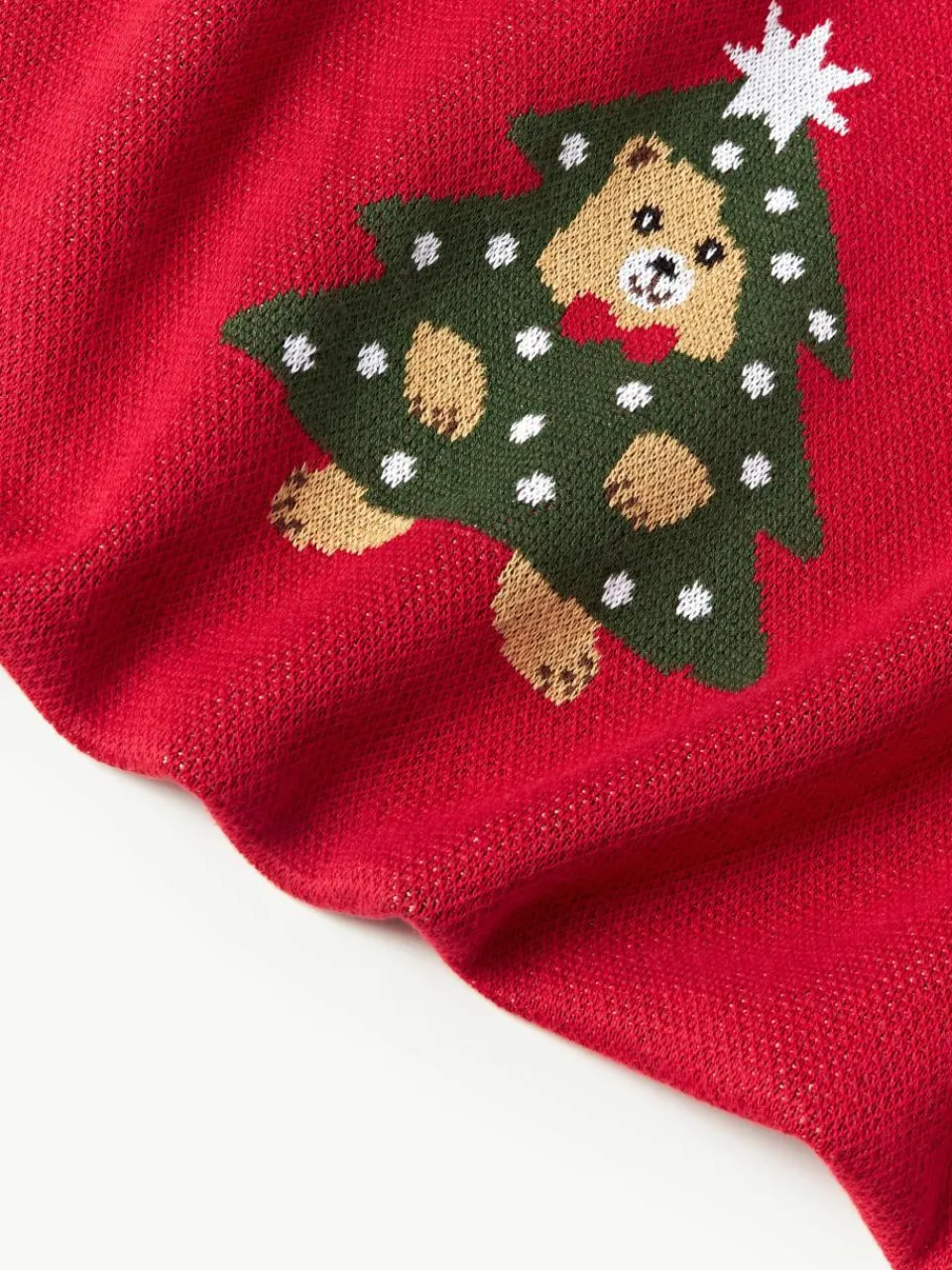 Katoenen plaid Buddy met winters motief^Westwing Collection Fashion