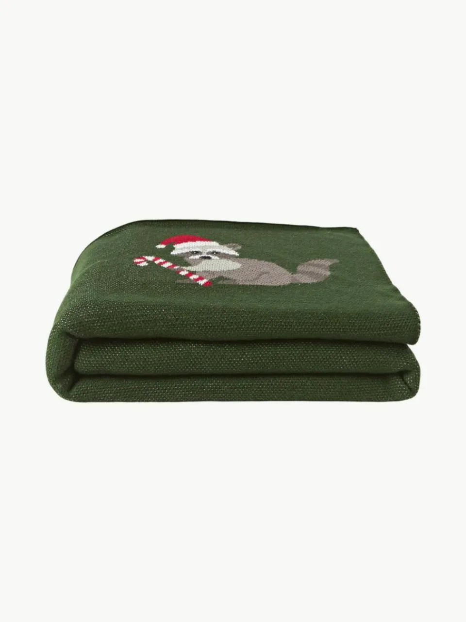 Katoenen plaid Buddy met winters motief^Westwing Collection Best