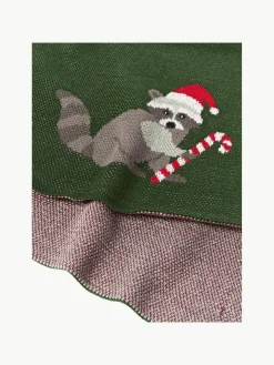 Katoenen plaid Buddy met winters motief^Westwing Collection Best