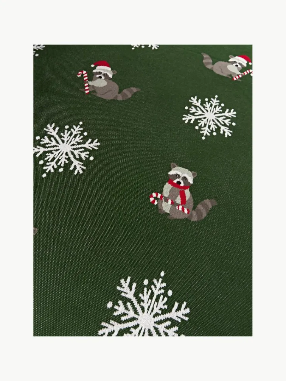 Katoenen plaid Buddy met winters motief^Westwing Collection Best