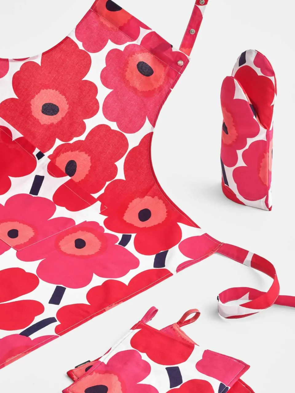 Katoenen schort Pieni Unikko^Marimekko Sale