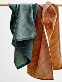 Katoenen theedoeken Tiles, 2 stuks^Södahl Sale