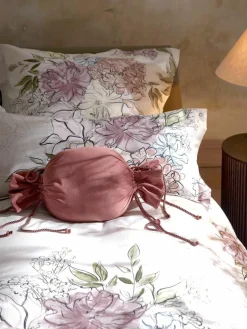 Katoenensatijnen kussenhoes Margot met bloemenprint^Westwing Collection Sale