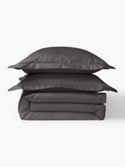 Katoensatijnen dekbedovertrek Premium^Westwing Collection Outlet