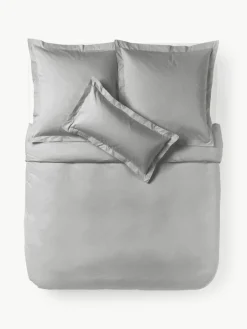 Katoensatijnen dekbedovertrek Premium^Westwing Collection New