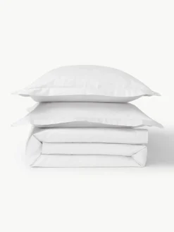 Katoensatijnen dekbedovertrek Premium^Westwing Collection Clearance